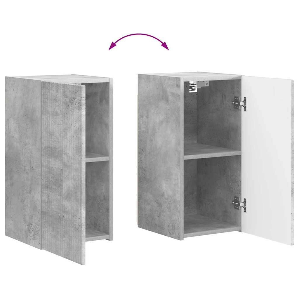 TV zidni ormar Zidne Beton 30 x 31 x 60 cm Konstruirano drvo