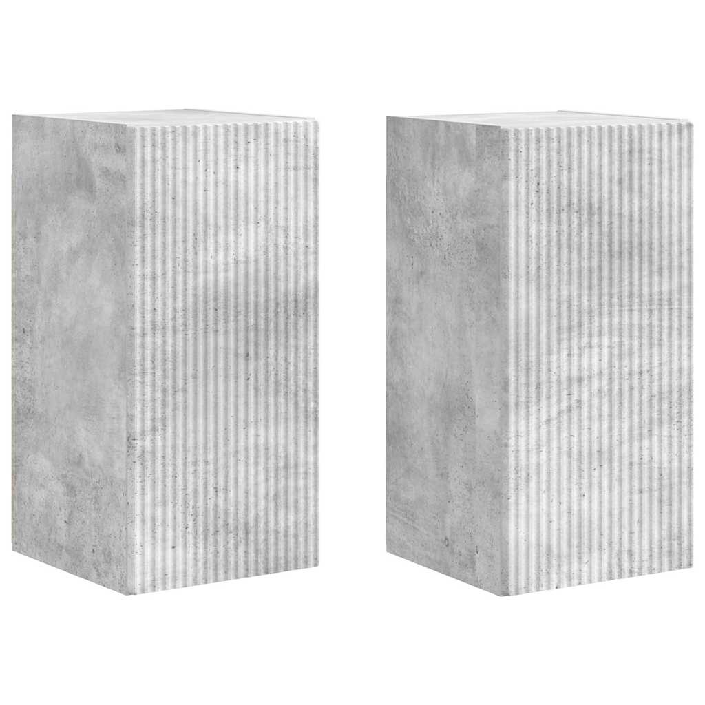 TV zidni ormar 2 pcs Beton 30 x 31 x 60 cm Konstruirano drvo