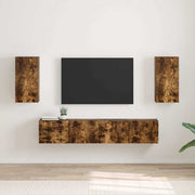 TV zidni ormar Zidne 2 pcs Dimljeni hrast 30 x 31 x 60 cm