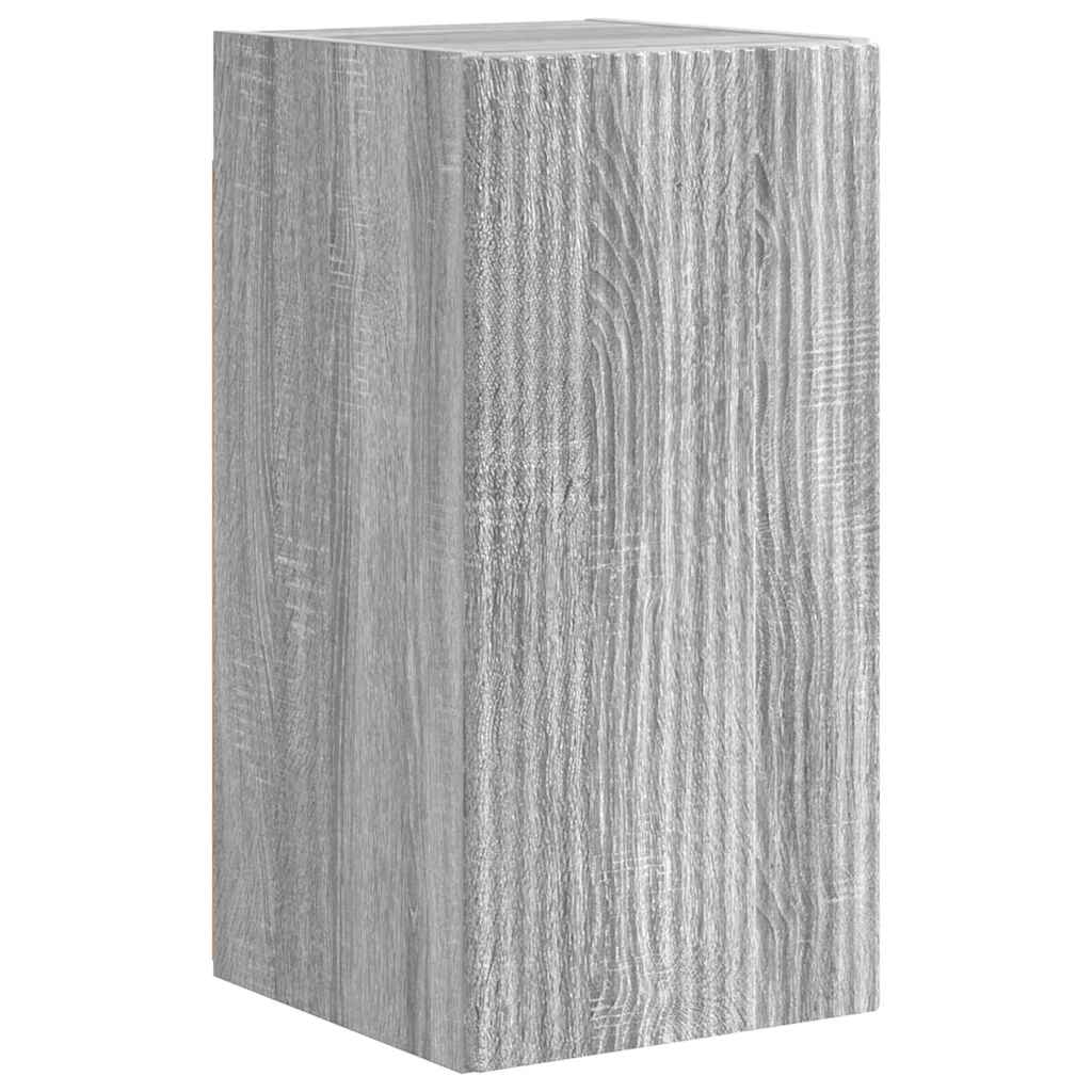 TV zidni ormar Zidne 2 pcs Siva Sonoma 30 x 31 x 60 cm