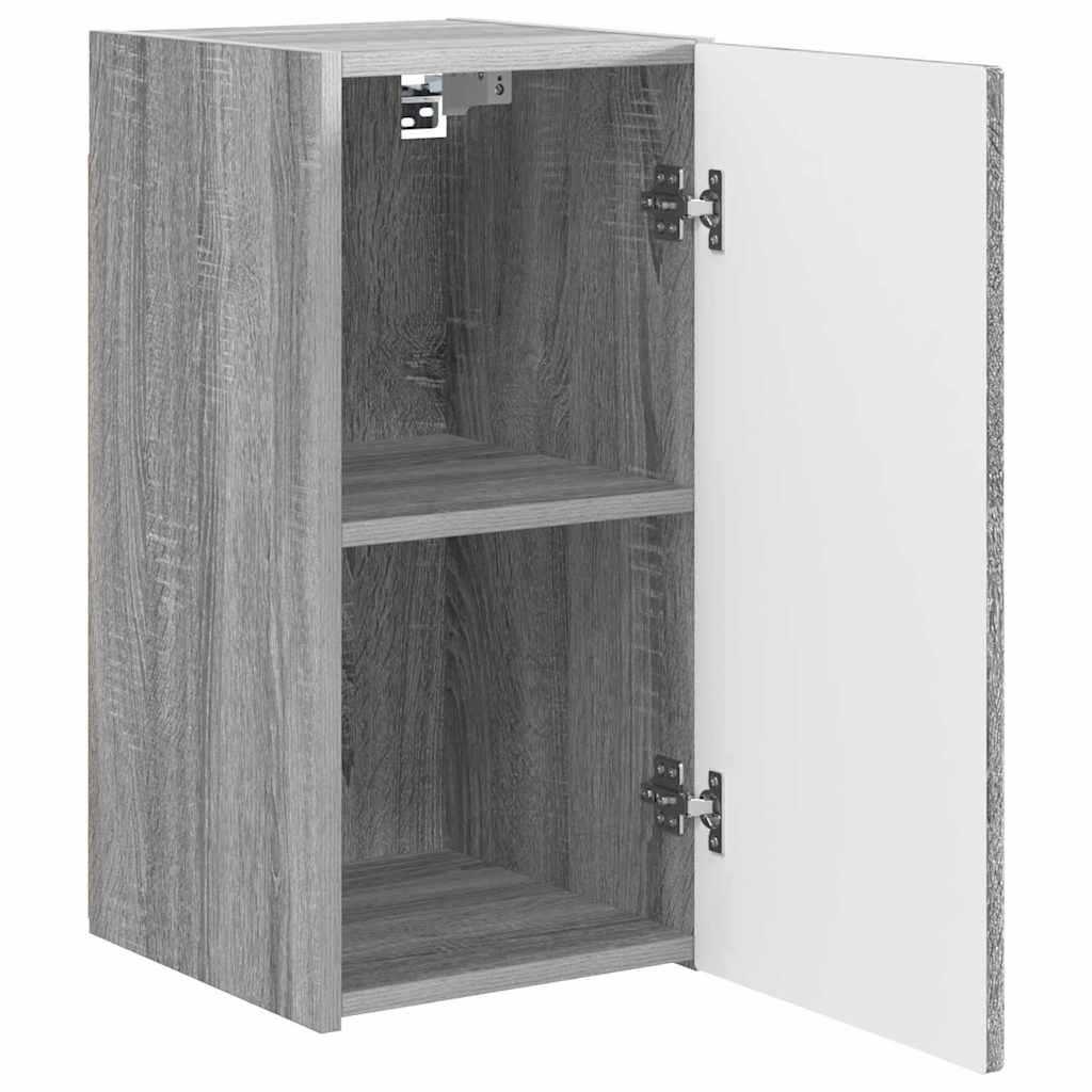 TV zidni ormar Zidne 2 pcs Siva Sonoma 30 x 31 x 60 cm