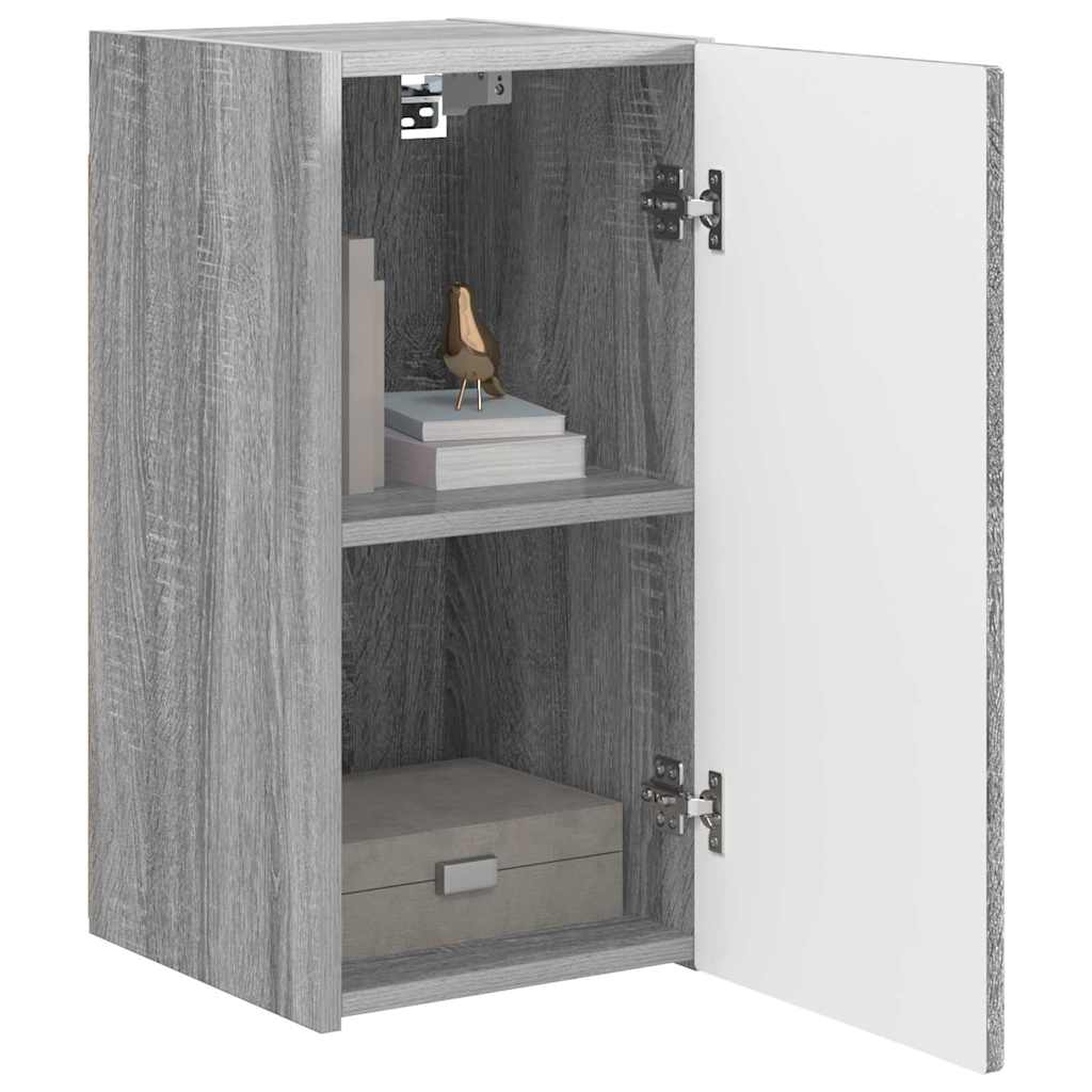 TV zidni ormar Zidne 2 pcs Siva Sonoma 30 x 31 x 60 cm