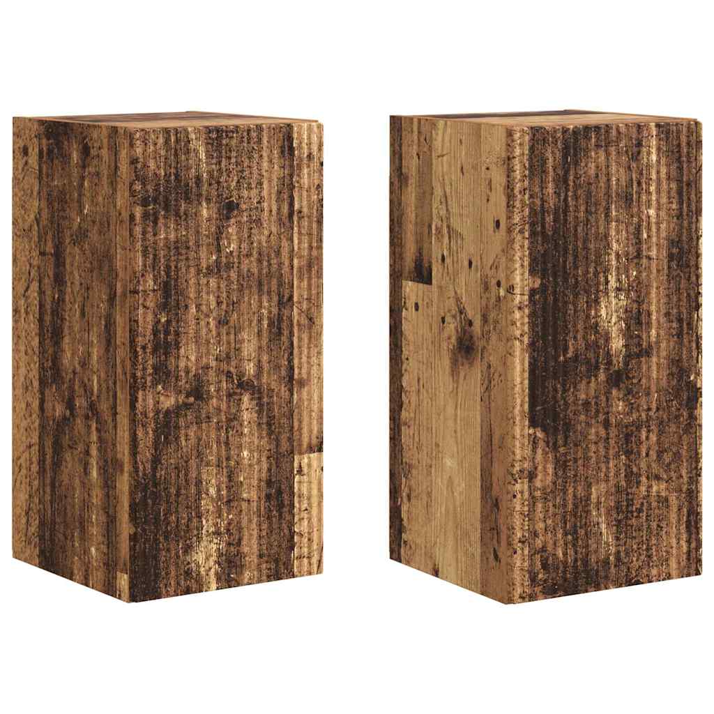 TV zidni ormar Zidne 2 pcs Staro drvo 30 x 31 x 60 cm