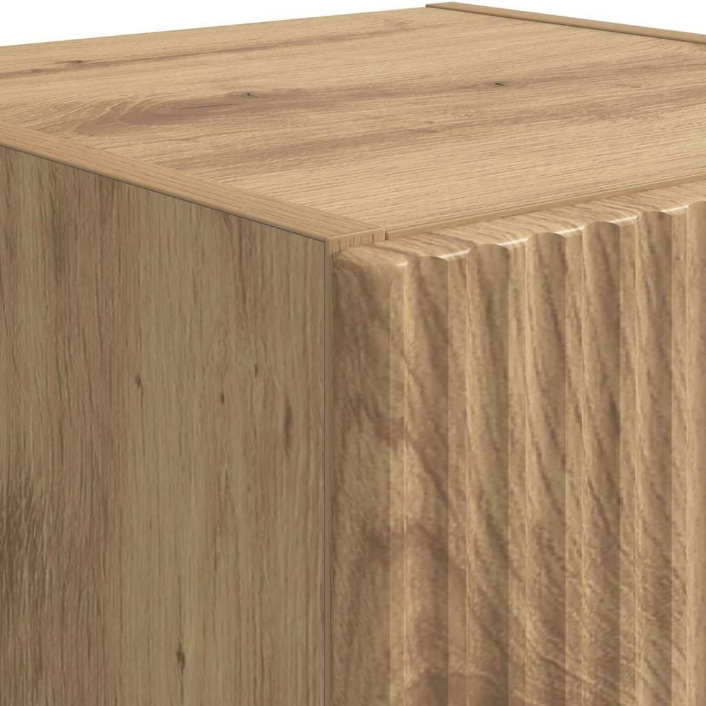 TV zidni ormar 2 pcs Umjetnička hrastovina 30 x 31 x 60 cm