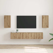 TV zidni ormar 2 pcs Umjetnička hrastovina 30 x 31 x 60 cm