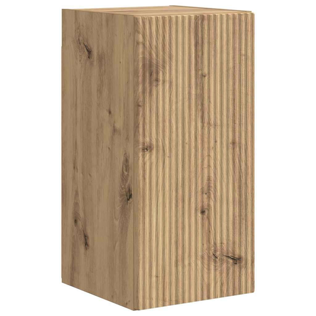 TV zidni ormar 2 pcs Umjetnička hrastovina 30 x 31 x 60 cm