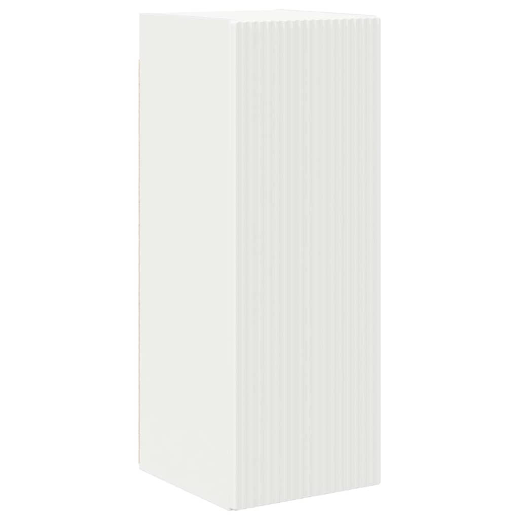 TV zidni ormar Zidne Bijelo 30 x 31 x 80 cm Konstruirano drvo