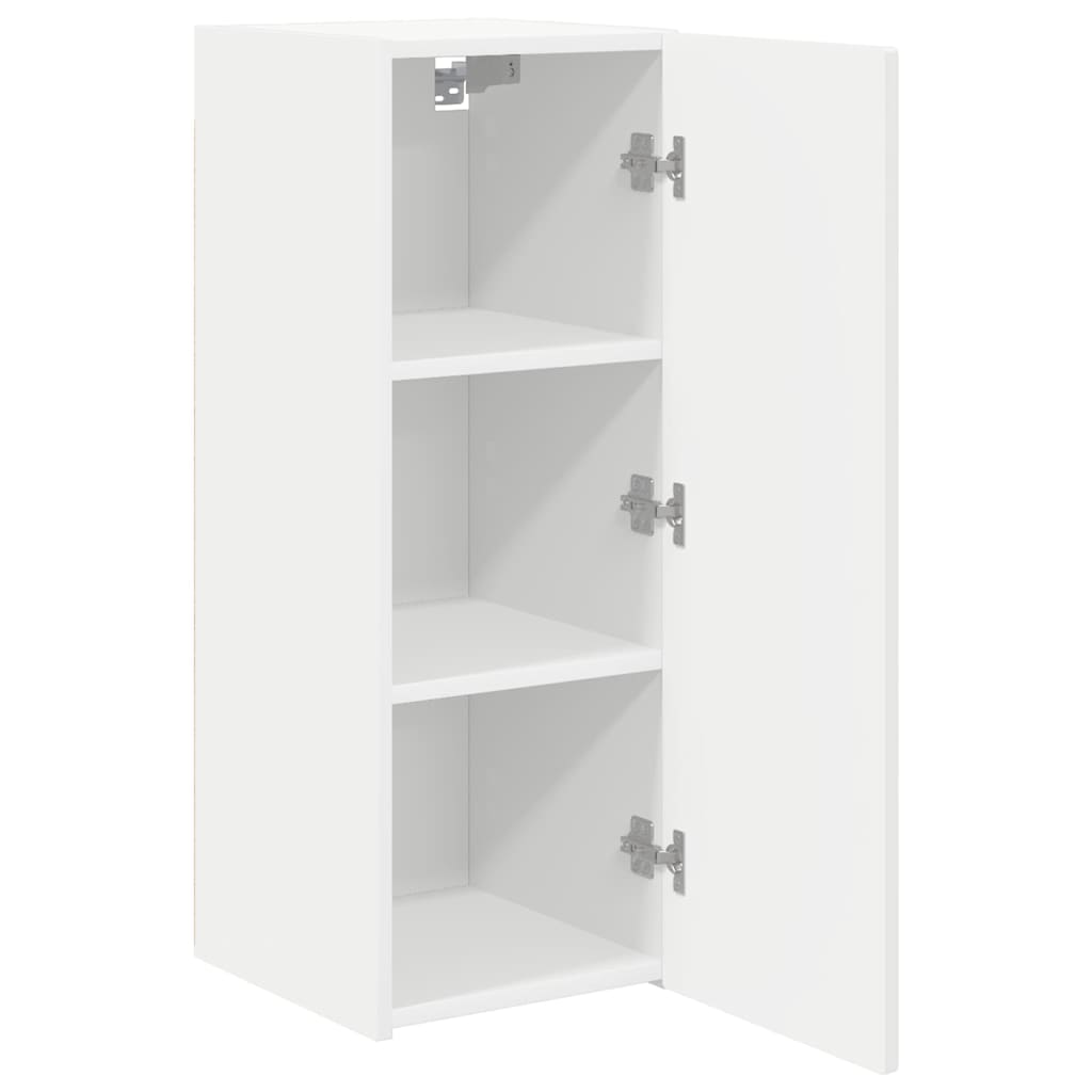 TV zidni ormar Zidne Bijelo 30 x 31 x 80 cm Konstruirano drvo