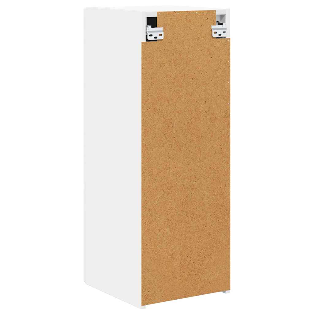 TV zidni ormar Zidne Bijelo 30 x 31 x 80 cm Konstruirano drvo