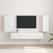 TV zidni ormar 2 pcs Bijelo 30 x 31 x 80 cm Konstruirano drvo