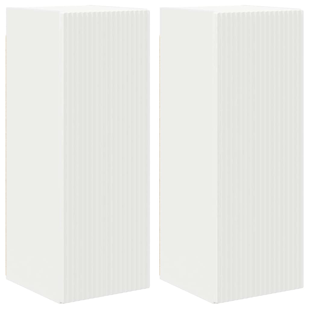 TV zidni ormar 2 pcs Bijelo 30 x 31 x 80 cm Konstruirano drvo