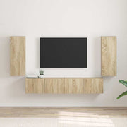 TV zidni ormar 2 pcs Sonoma 30 x 31 x 80 cm Konstruirano drvo