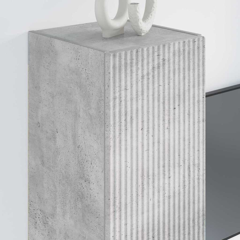 TV zidni ormar 2 pcs Beton 30 x 31 x 80 cm Konstruirano drvo