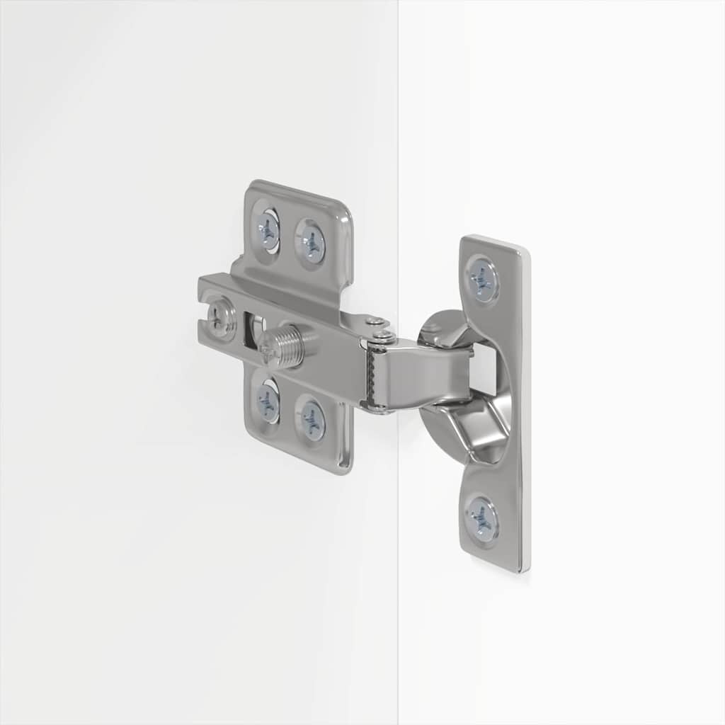 TV zidni ormar Zidne 2 pcs Sjajno bijelo 30 x 31 x 80 cm