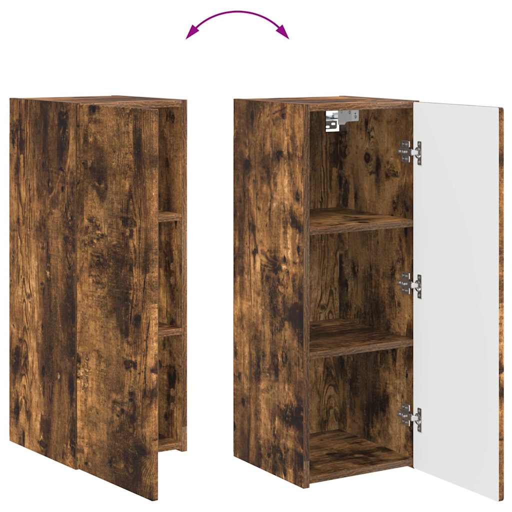 TV zidni ormar Zidne 2 pcs Dimljeni hrast 30 x 31 x 80 cm