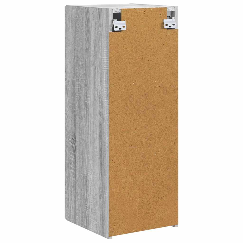 TV zidni ormar Zidne 2 pcs Siva Sonoma 30 x 31 x 80 cm