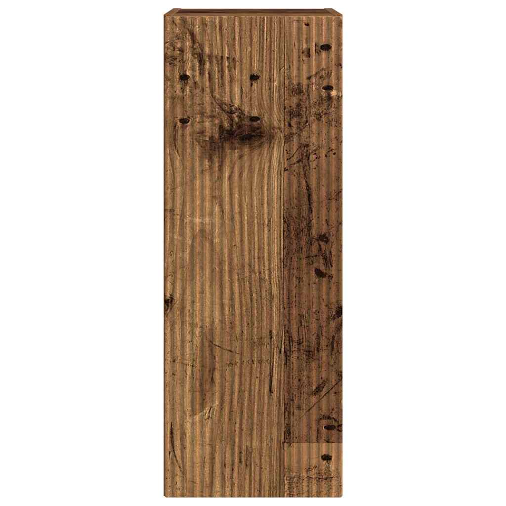 TV zidni ormar Zidne 2 pcs Staro drvo 30 x 31 x 80 cm