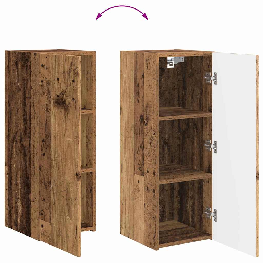 TV zidni ormar Zidne 2 pcs Staro drvo 30 x 31 x 80 cm
