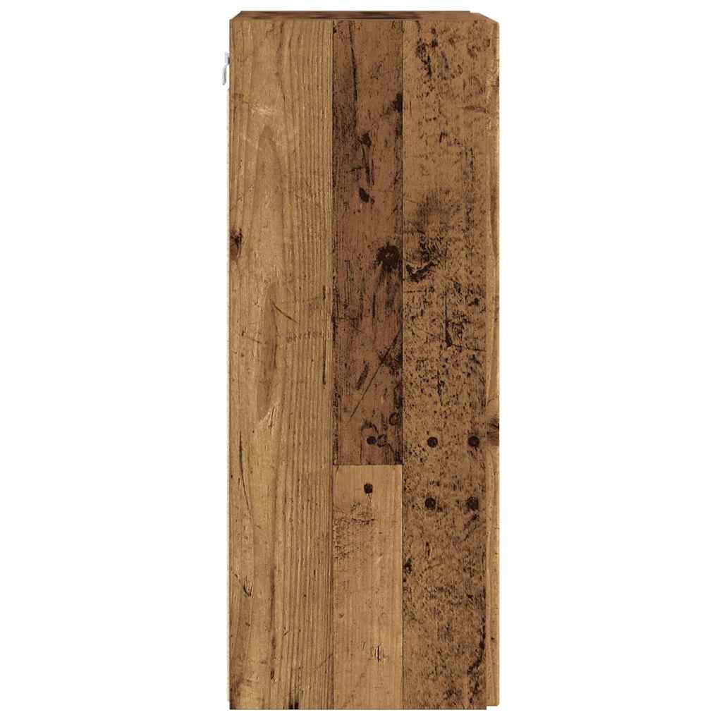 TV zidni ormar Zidne 2 pcs Staro drvo 30 x 31 x 80 cm