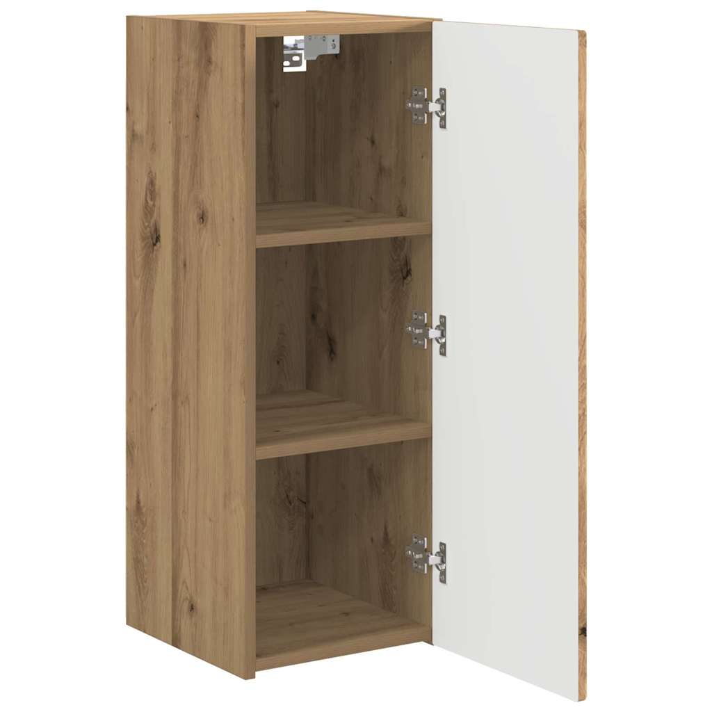 TV zidni ormar 2 pcs Umjetnička hrastovina 30 x 31 x 80 cm