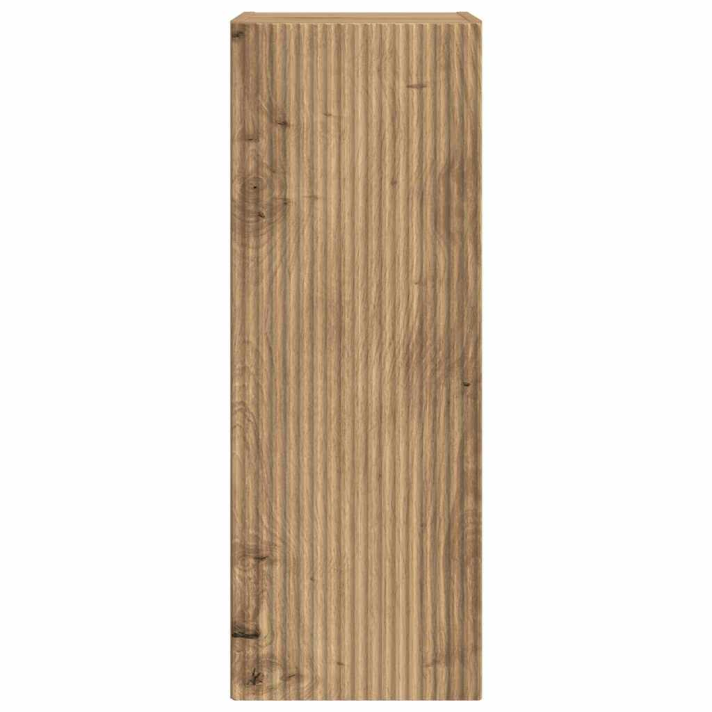 TV zidni ormar 2 pcs Umjetnička hrastovina 30 x 31 x 80 cm