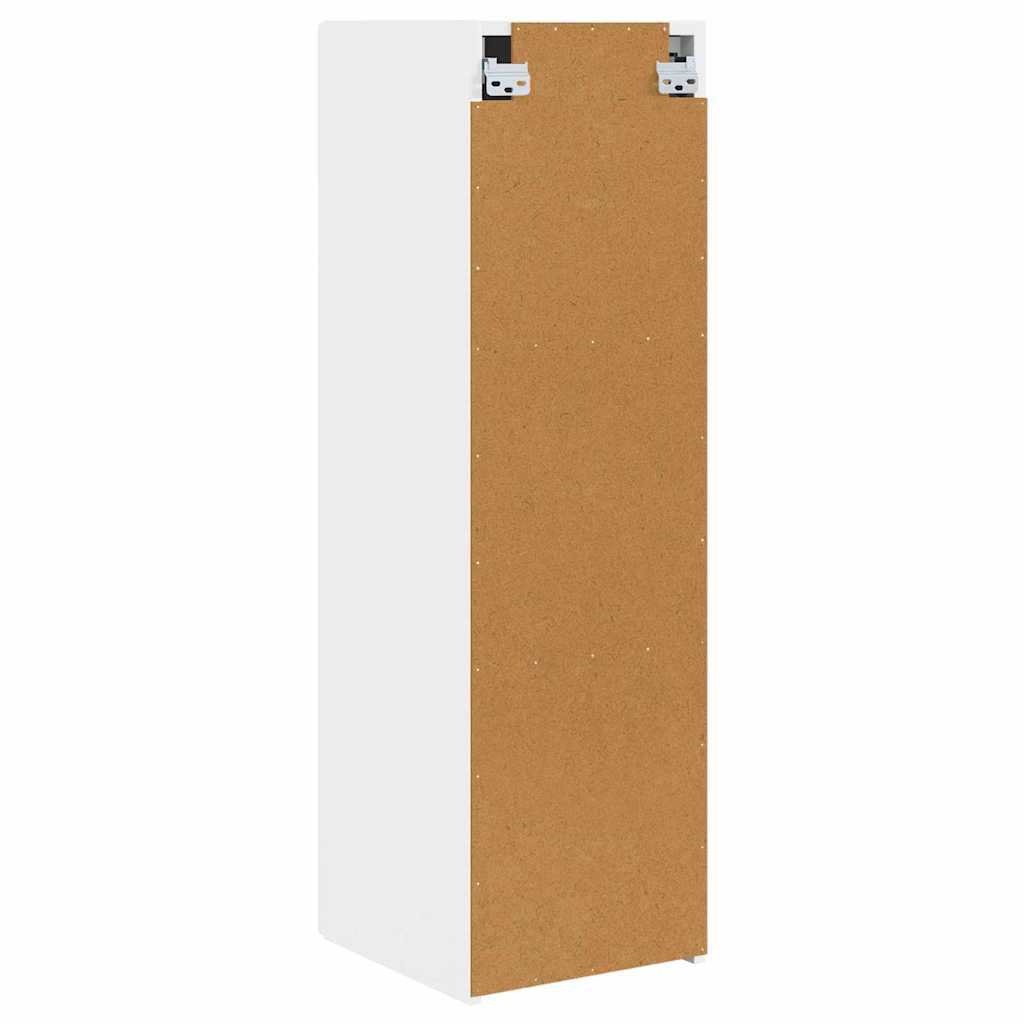 TV zidni ormar Zidne Bijelo 30 x 31 x 100 cm Konstruirano drvo