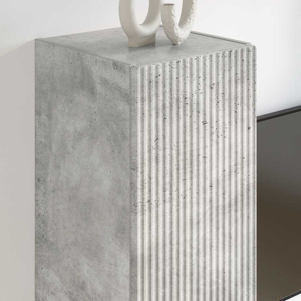 TV zidni ormar Zidne Beton 30 x 31 x 100 cm Konstruirano drvo