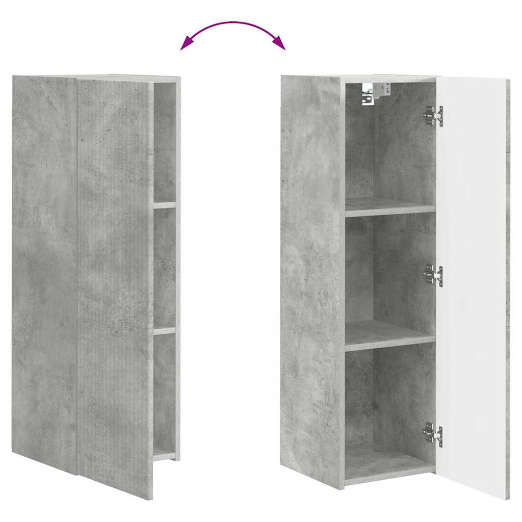 TV zidni ormar Zidne Beton 30 x 31 x 100 cm Konstruirano drvo