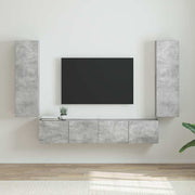 TV zidni ormar 2 pcs Beton 30 x 31 x 100 cm Konstruirano drvo