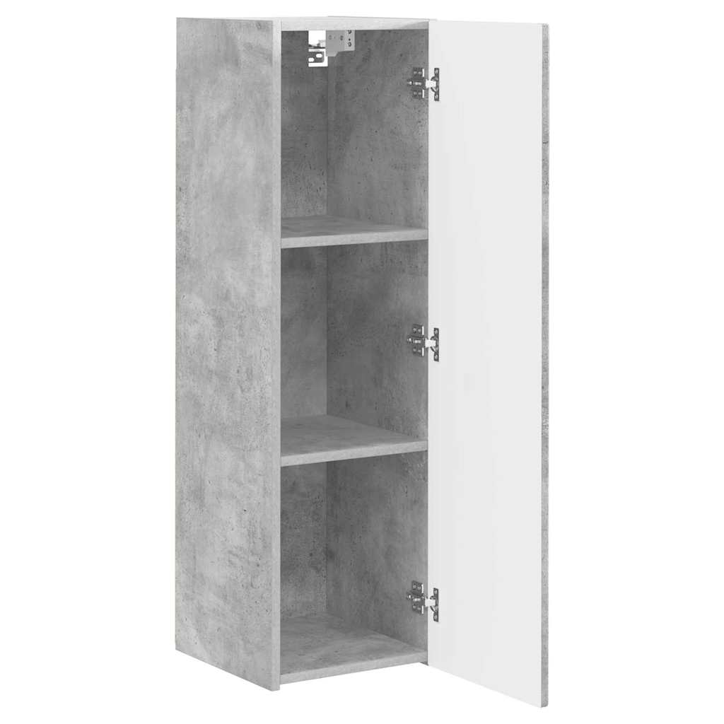 TV zidni ormar 2 pcs Beton 30 x 31 x 100 cm Konstruirano drvo