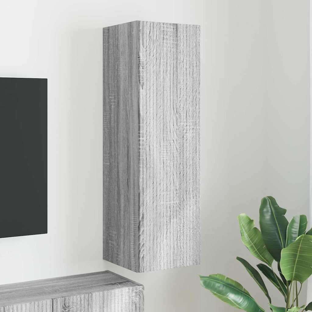 TV zidni ormar Siva Sonoma 30 x 31 x 100 cm Konstruirano drvo