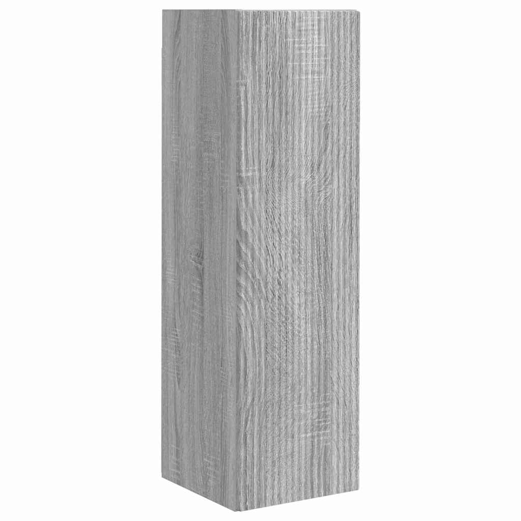 TV zidni ormar Zidne 2 pcs Siva Sonoma 30 x 31 x 100 cm