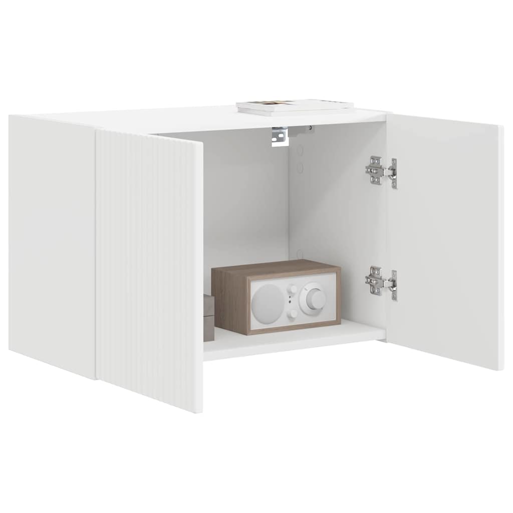 TV zidni ormar Zidne Bijelo 59,5 x 31 x 40 cm Konstruirano drvo