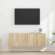TV zidni ormar Zidne 2 pcs Sonoma hrast 59,5 x 31 x 40 cm