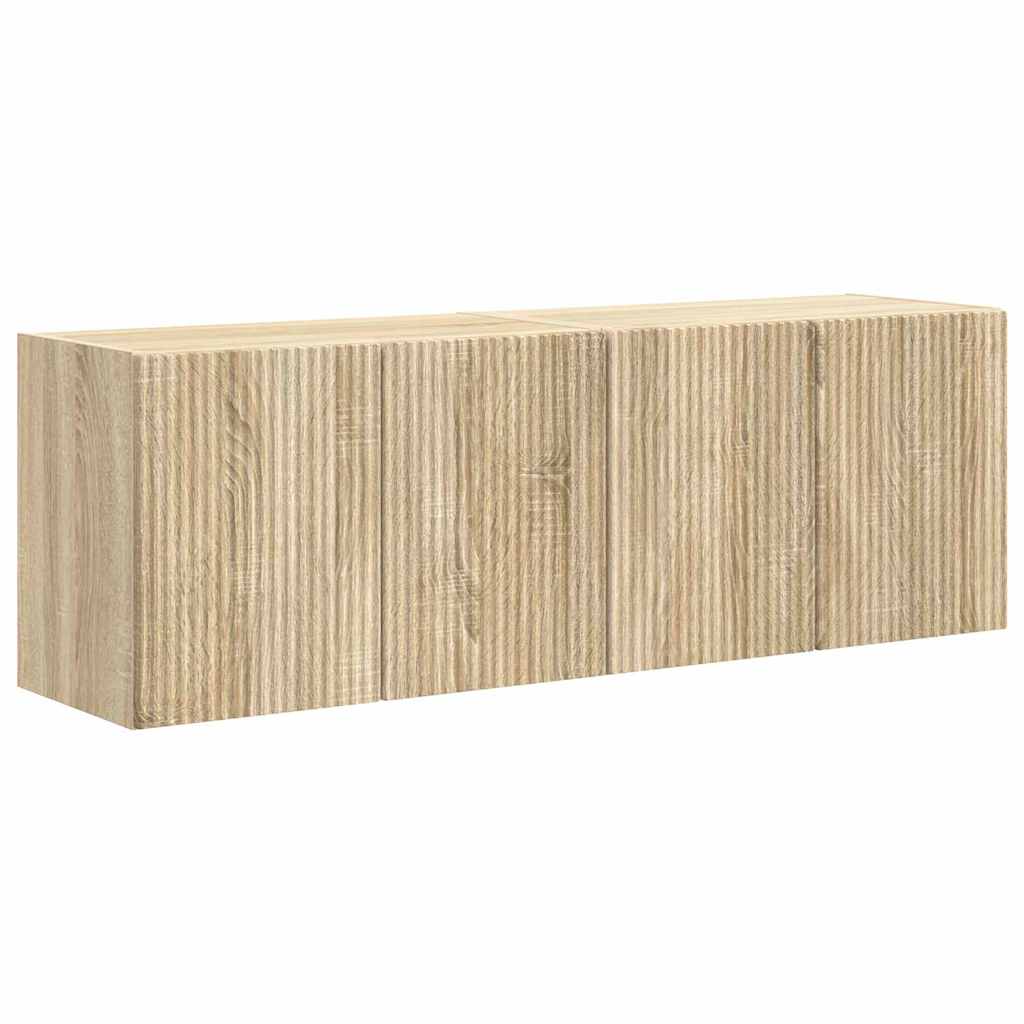 TV zidni ormar Zidne 2 pcs Sonoma hrast 59,5 x 31 x 40 cm