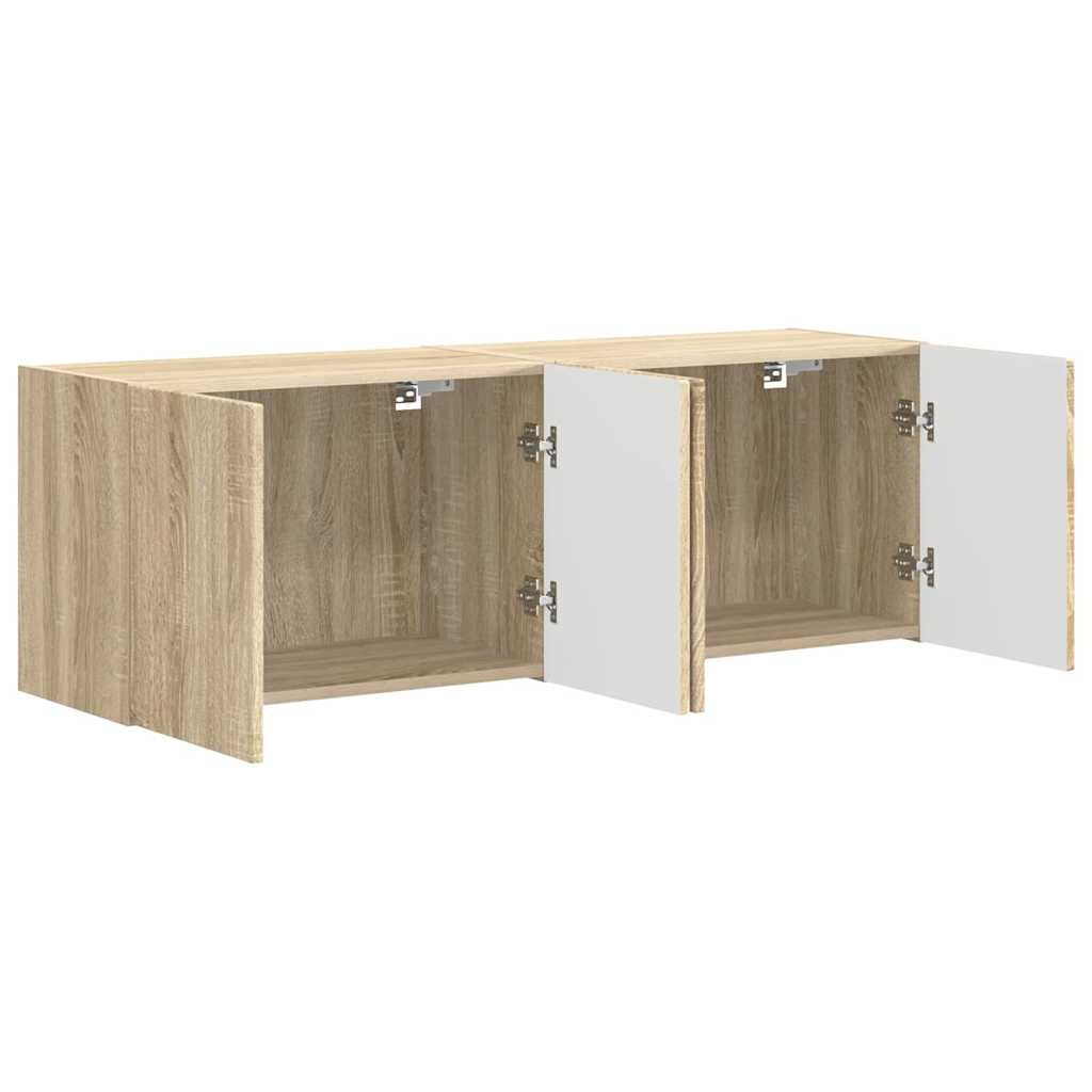 TV zidni ormar Zidne 2 pcs Sonoma hrast 59,5 x 31 x 40 cm