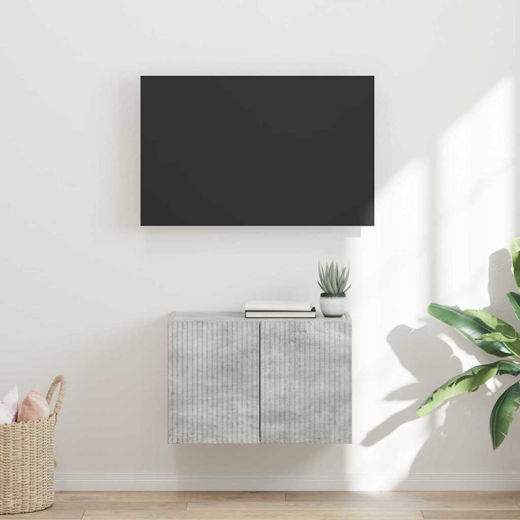 TV zidni ormar Zidne Betonski sivi 59,5 x 31 x 40 cm