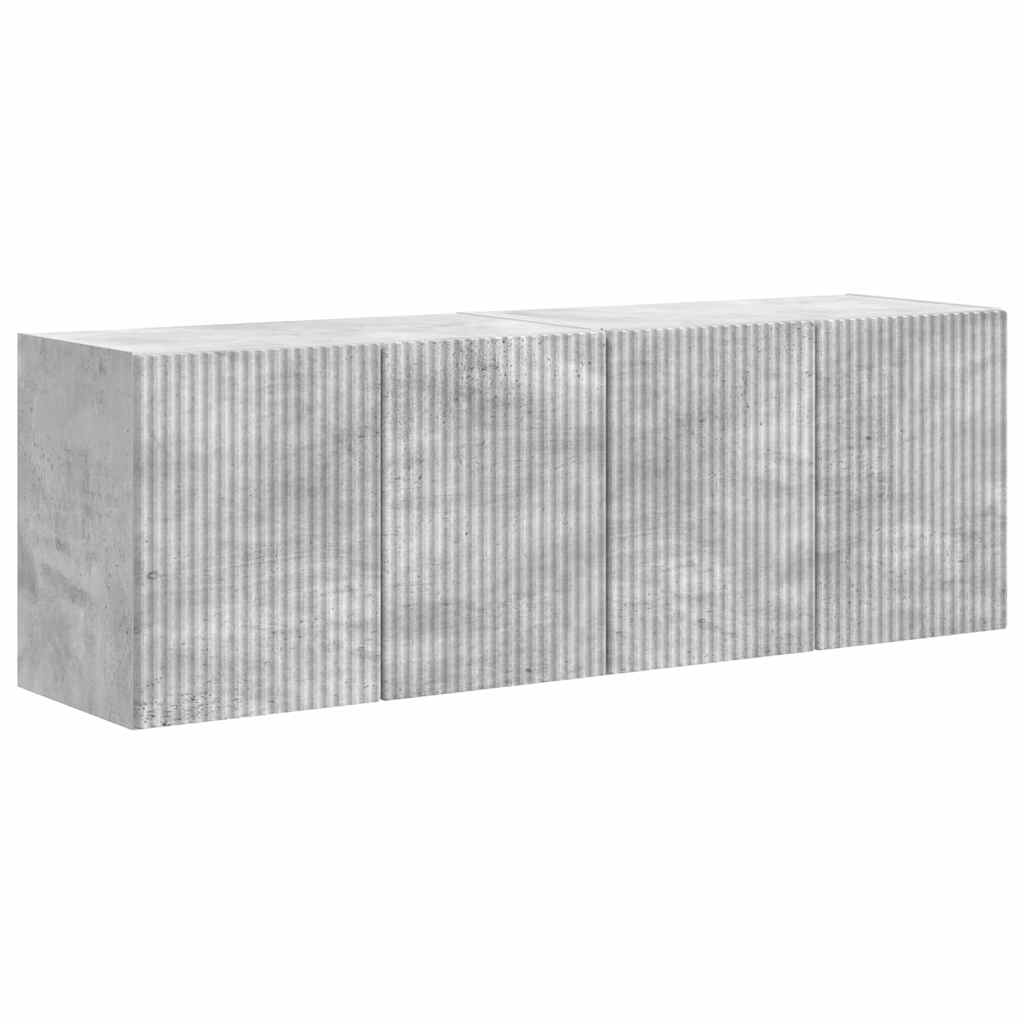 TV zidni ormar Zidne 2 pcs Betonski sivi 59,5 x 31 x 40 cm