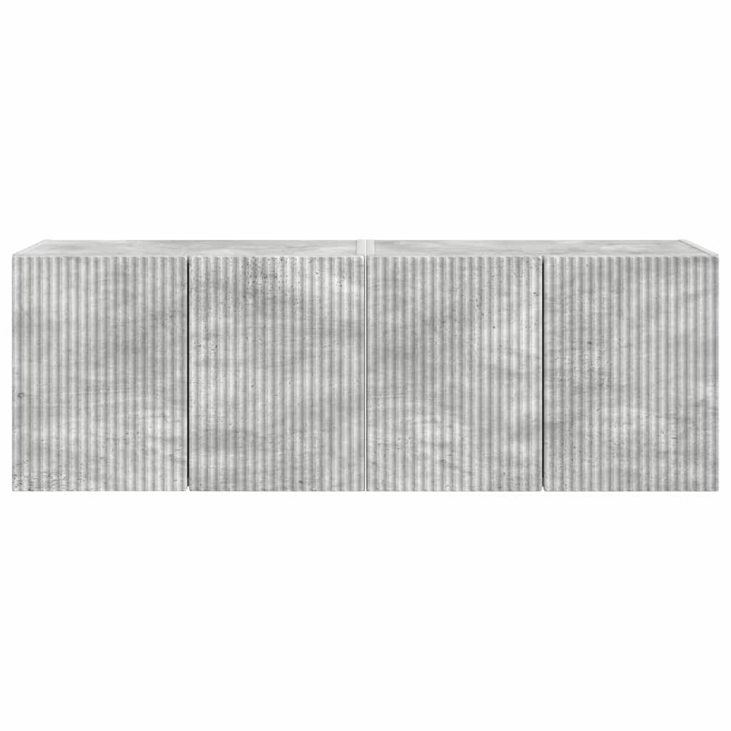 TV zidni ormar Zidne 2 pcs Betonski sivi 59,5 x 31 x 40 cm