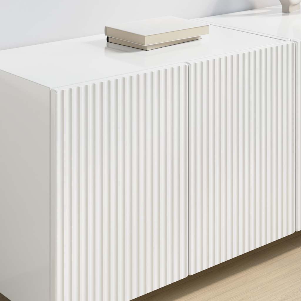 TV zidni ormar Zidne Visoki sjaj bijela 59,5 x 31 x 40 cm