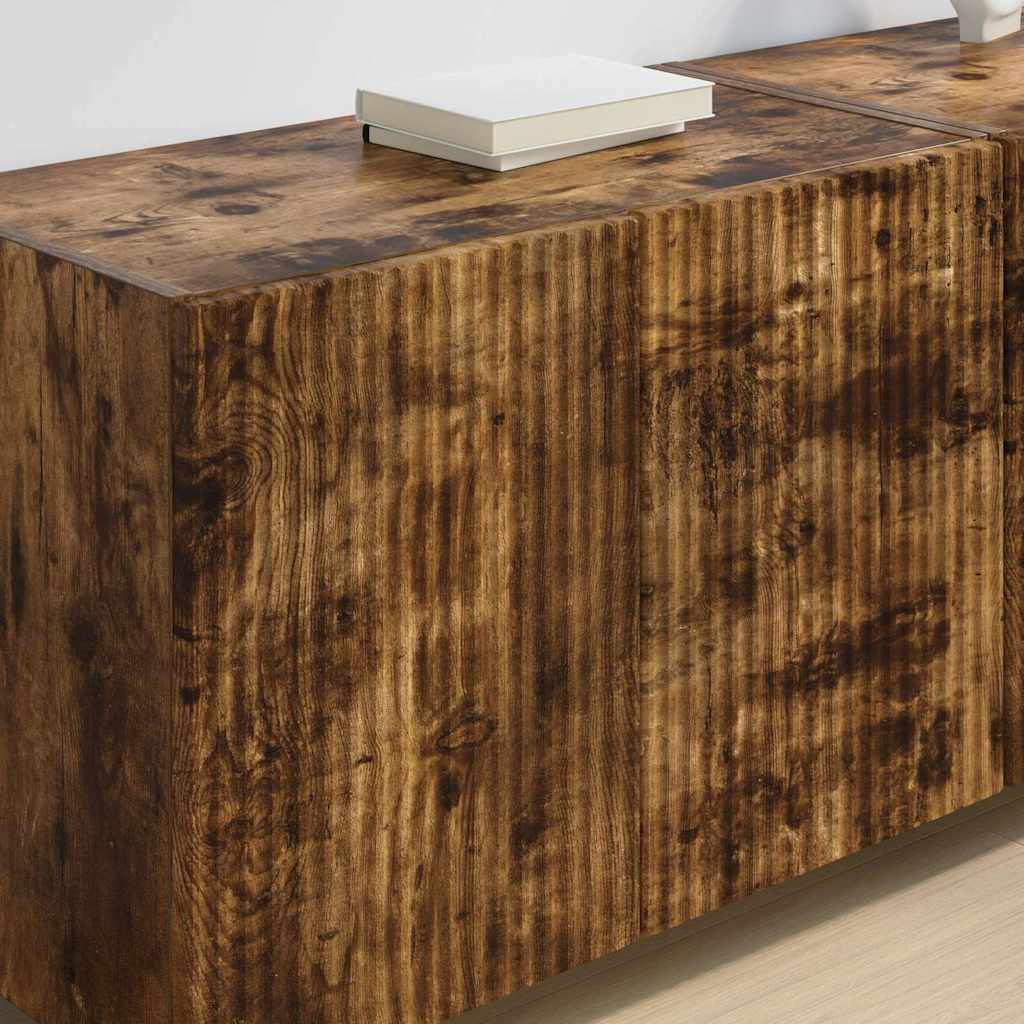 TV zidni ormar Zidne 2 pcs Dimljeni hrast 59,5 x 31 x 40 cm