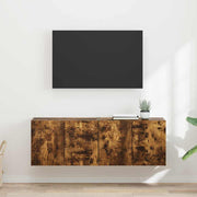 TV zidni ormar Zidne 2 pcs Dimljeni hrast 59,5 x 31 x 40 cm
