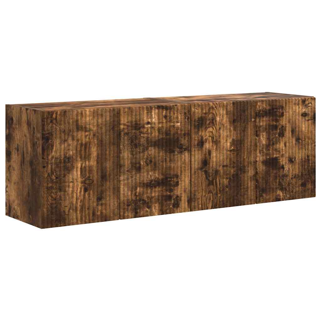 TV zidni ormar Zidne 2 pcs Dimljeni hrast 59,5 x 31 x 40 cm