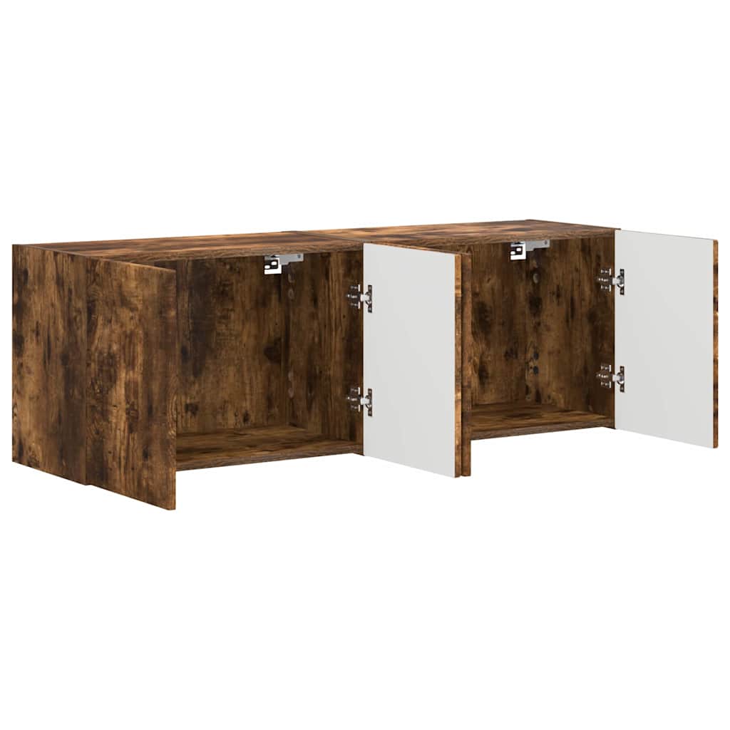 TV zidni ormar Zidne 2 pcs Dimljeni hrast 59,5 x 31 x 40 cm
