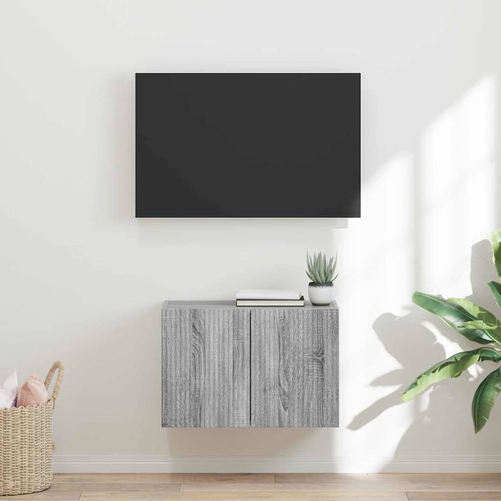 TV zidni ormar Siva Sonoma 59,5 x 31 x 40 cm Konstruirano drvo