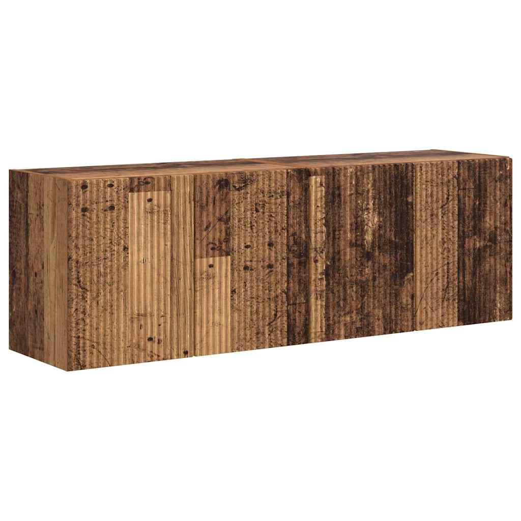 TV zidni ormar Zidne 2 pcs Staro drvo 59,5 x 31 x 40 cm