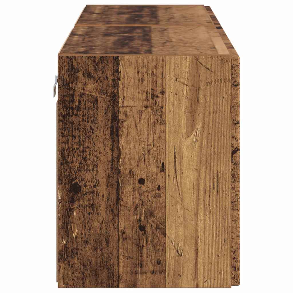 TV zidni ormar Zidne 2 pcs Staro drvo 59,5 x 31 x 40 cm