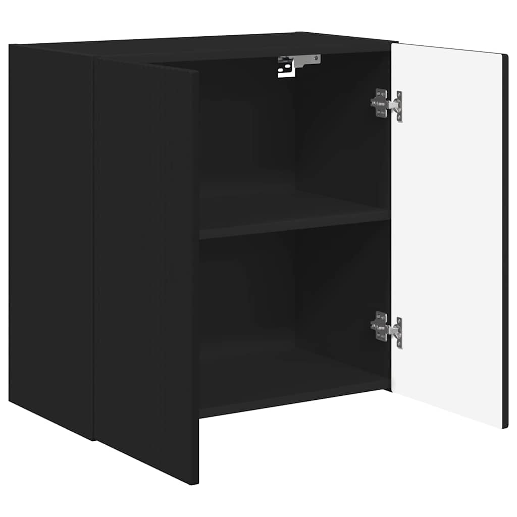 TV zidni ormar Zidne Crna 59,5 x 31 x 60 cm Konstruirano drvo