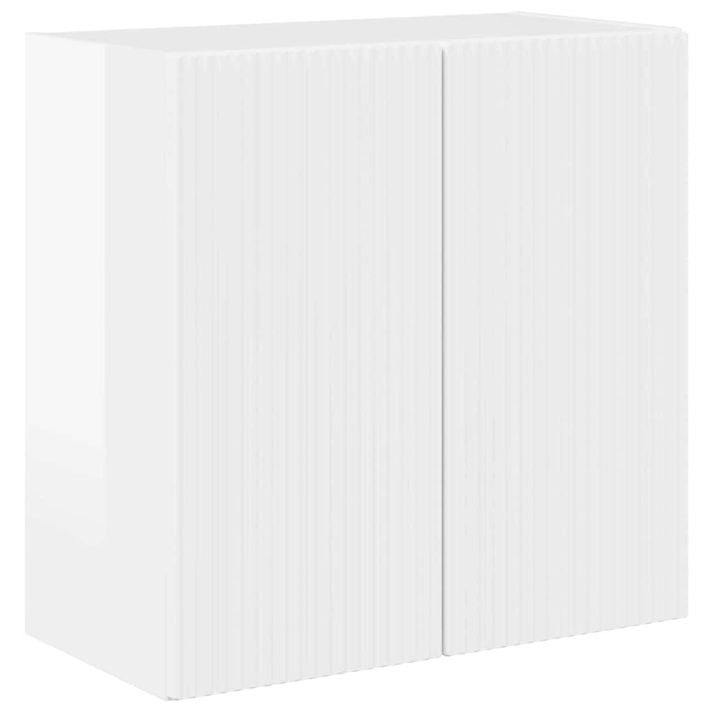 TV zidni ormar Zidne Visoki sjaj bijela 59,5 x 31 x 60 cm