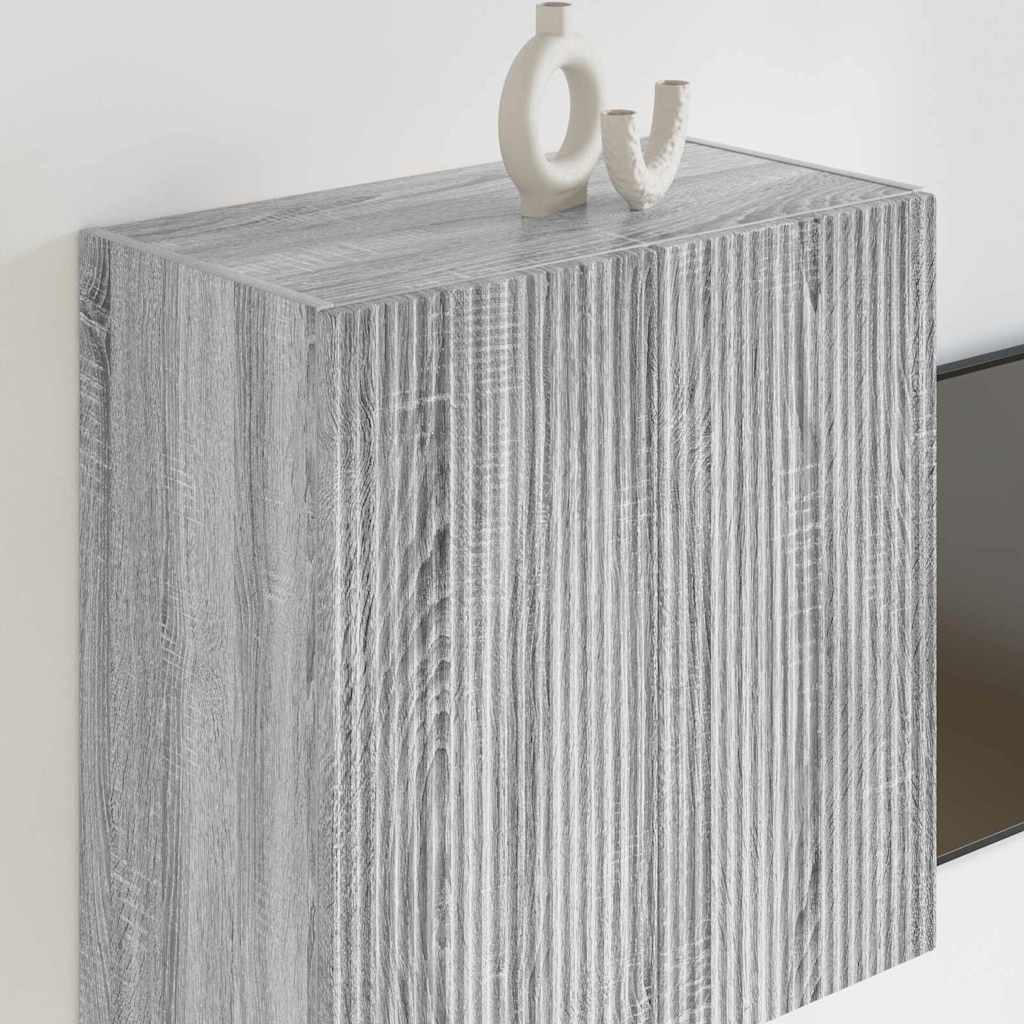 TV zidni ormar Siva Sonoma 59,5 x 31 x 60 cm Konstruirano drvo
